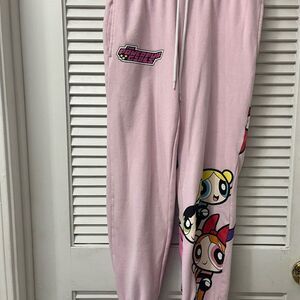 Pink Kids Joggers✨power puff✨xs
